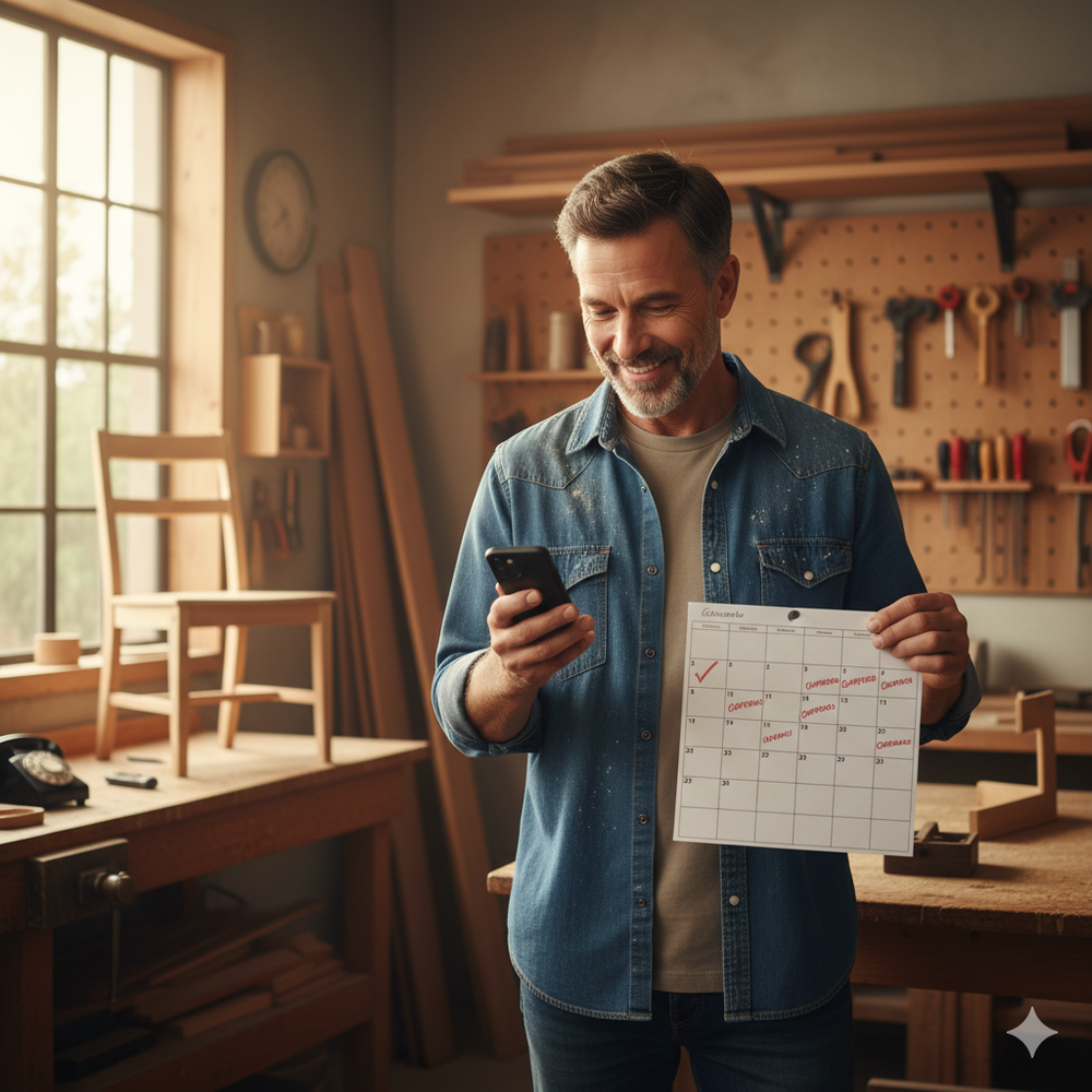 Handwerker-Website mit Terminbuchung: So sparst du 80% Telefonstress