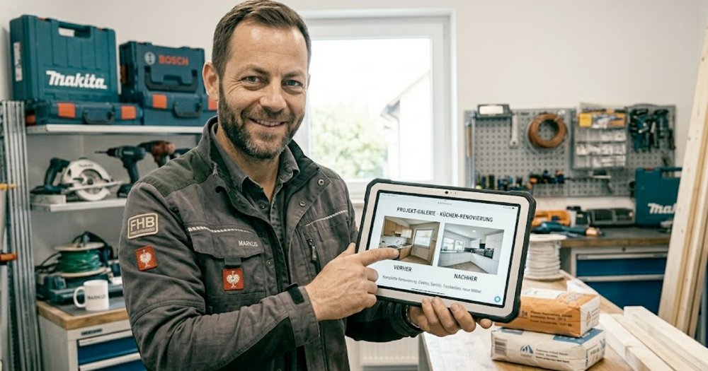 Handwerker-Website Referenzen: So zeigst du Projekte, ohne Romane zu schreiben