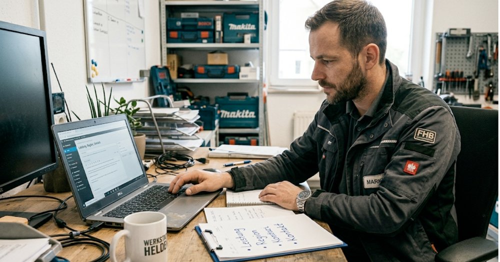 Handwerker-Website Texte: 7 Vorlagen für Startseite, Leistungen, Kontakt