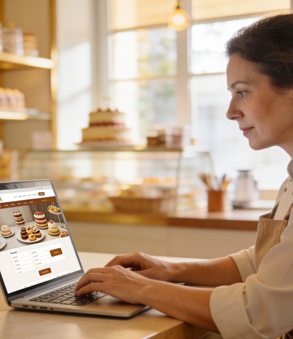 Die einfache Website für Konditoreien, die online gefunden werden wollen