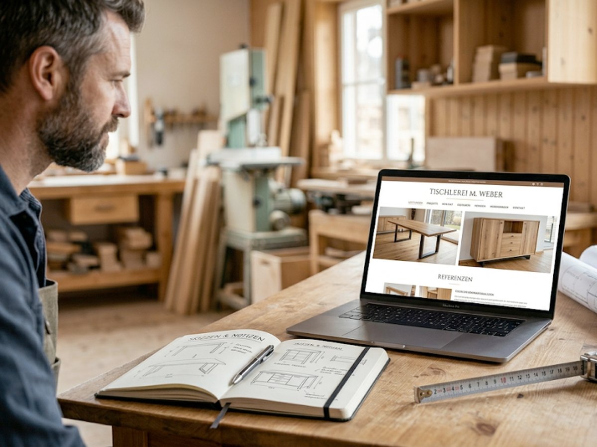 Was auf einer Schreiner‑Website nicht fehlen darf