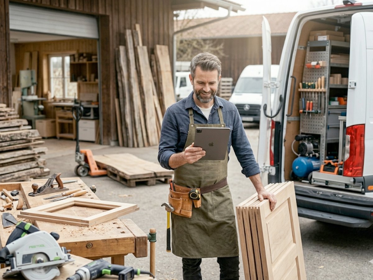 Damit du als Schreiner nicht noch ein neues Hobby „Website“ hast.