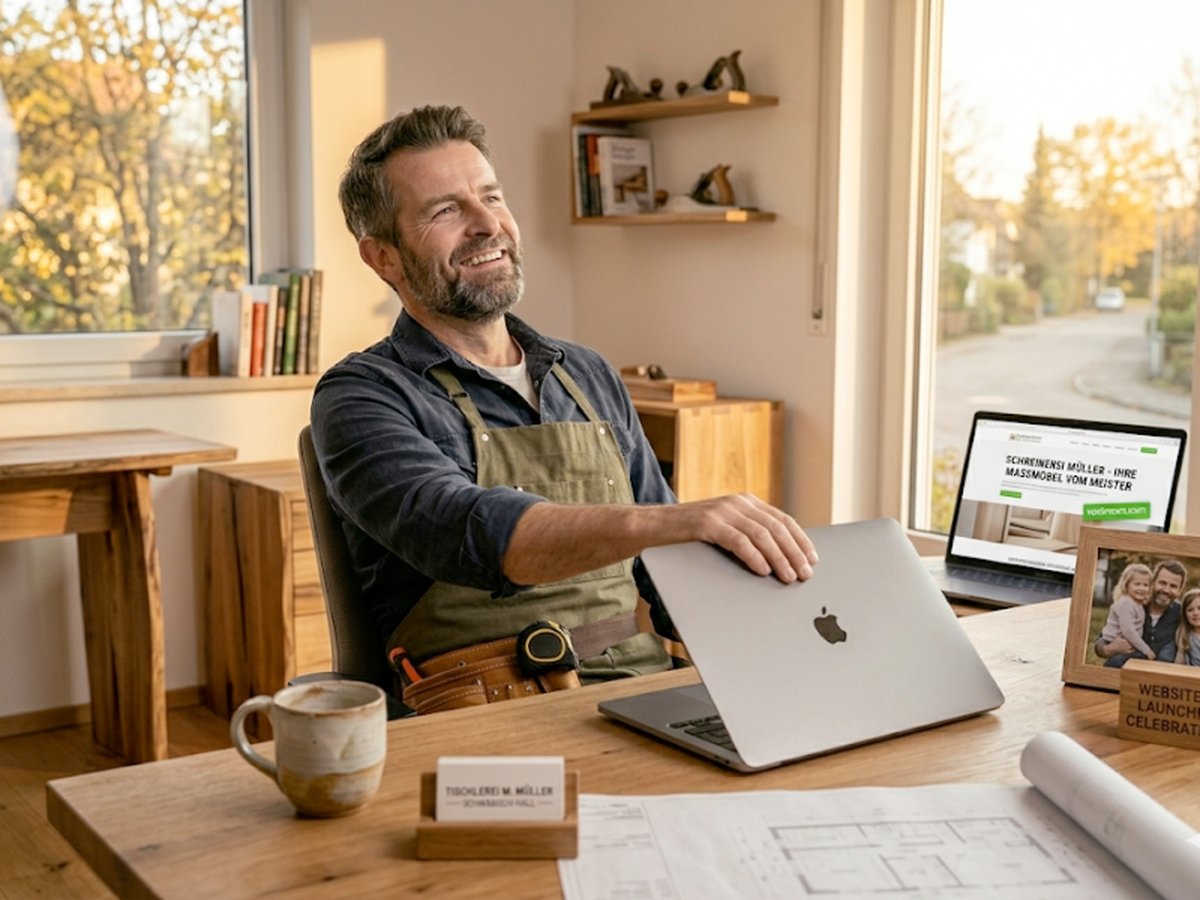 So entsteht deine Schreiner‑Website