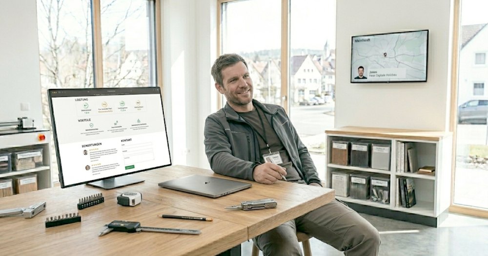 Startseite für Handwerker: 9 Bausteine, die Vertrauen schaffen (mit Reihenfolge)