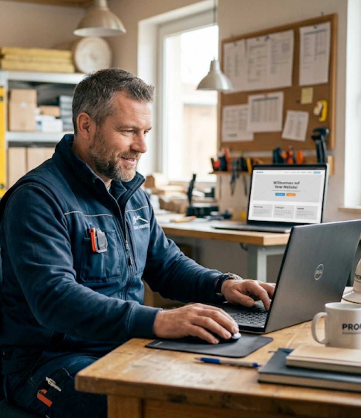 Die einfache Website für Dachdecker, die online gefunden werden wollen