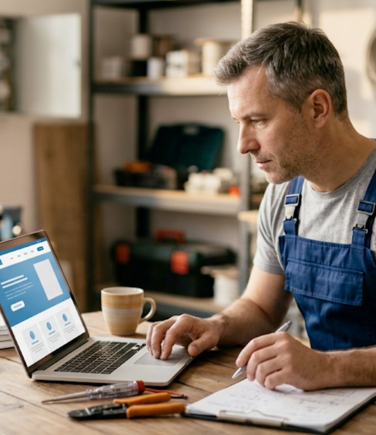 Die einfache Website für Elektriker, die online gefunden werden wollen